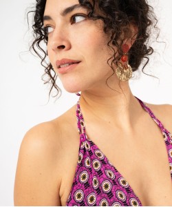 Robe longue à fines bretelles et dos nu femme[MISSING]